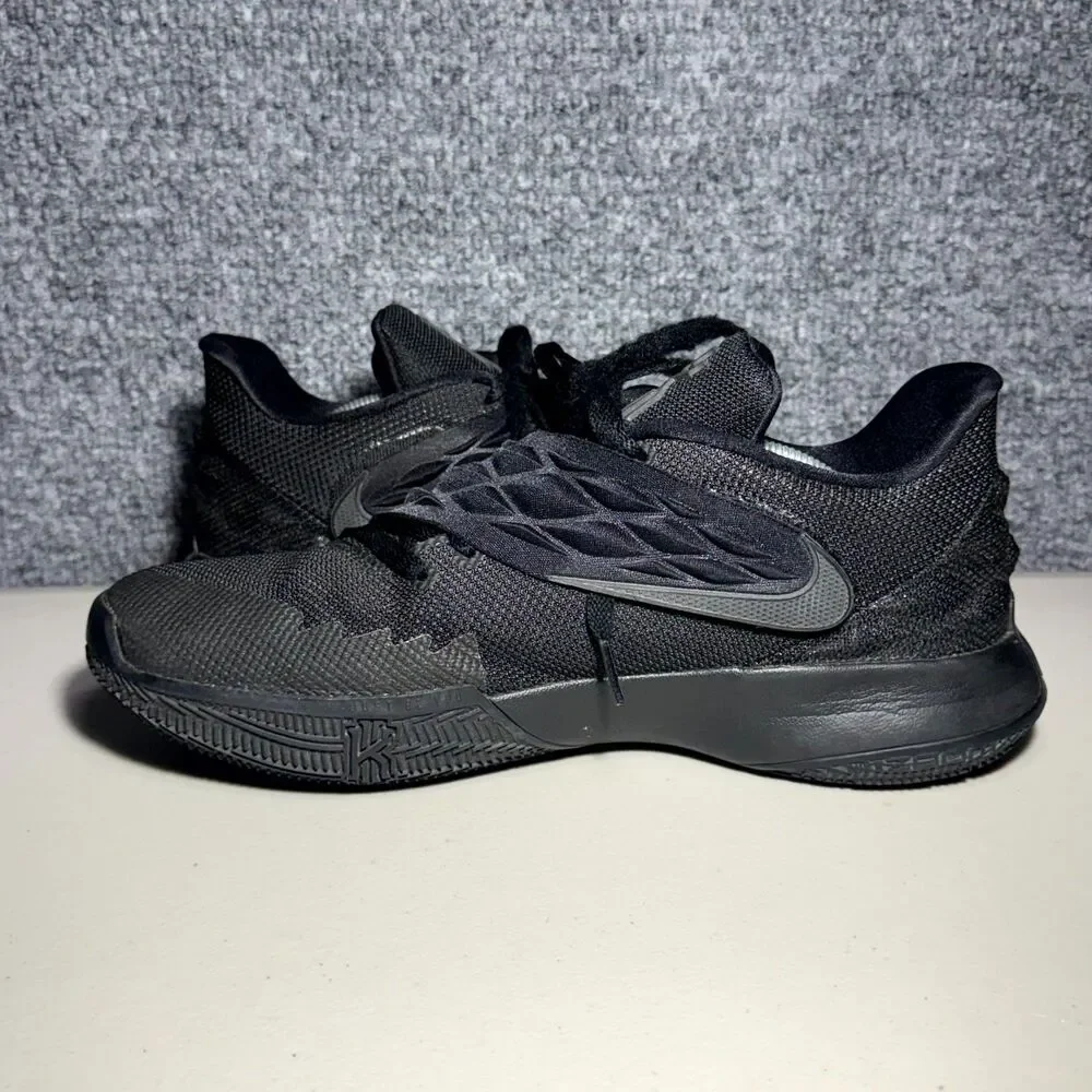 Nike Kyrie Low 1 Sneakers Men Size 12 Triple Black Comfort Lace Up Running Shoes